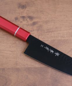 Sakai Takayuki KuroKage VG10 Hammered Teflon Coating Gyuto 240mm Live Oak Lacquered (Kouseki) Handle